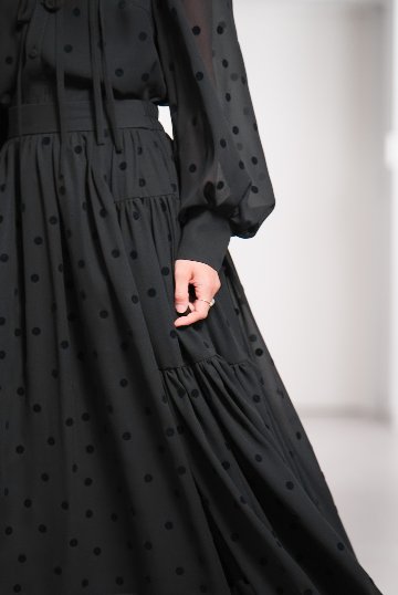 Michelle Mink Dot Blackの画像
