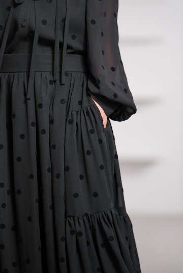 Michelle Mink Dot Blackの画像