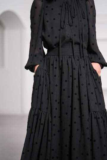 Michelle Mink Dot Blackの画像