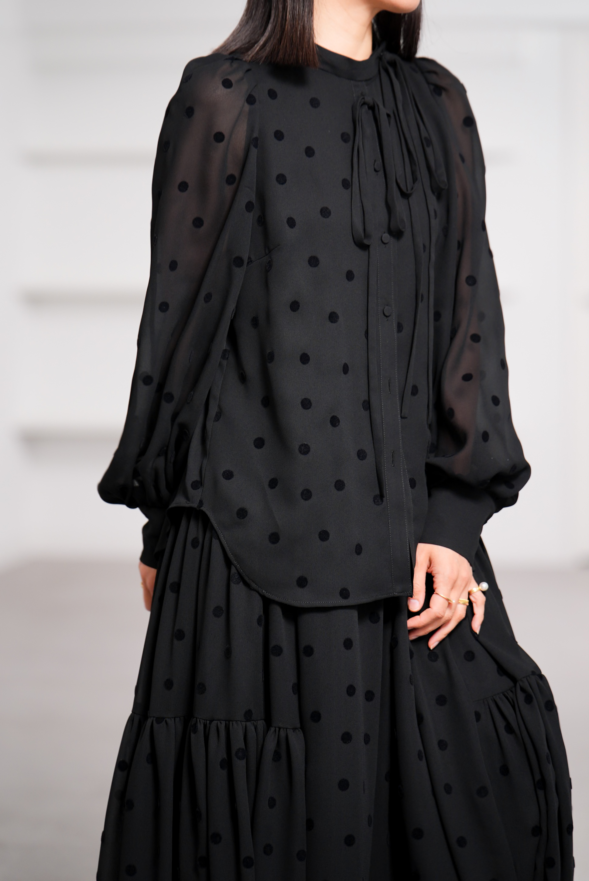 Rosie Mink Dot Blackの画像