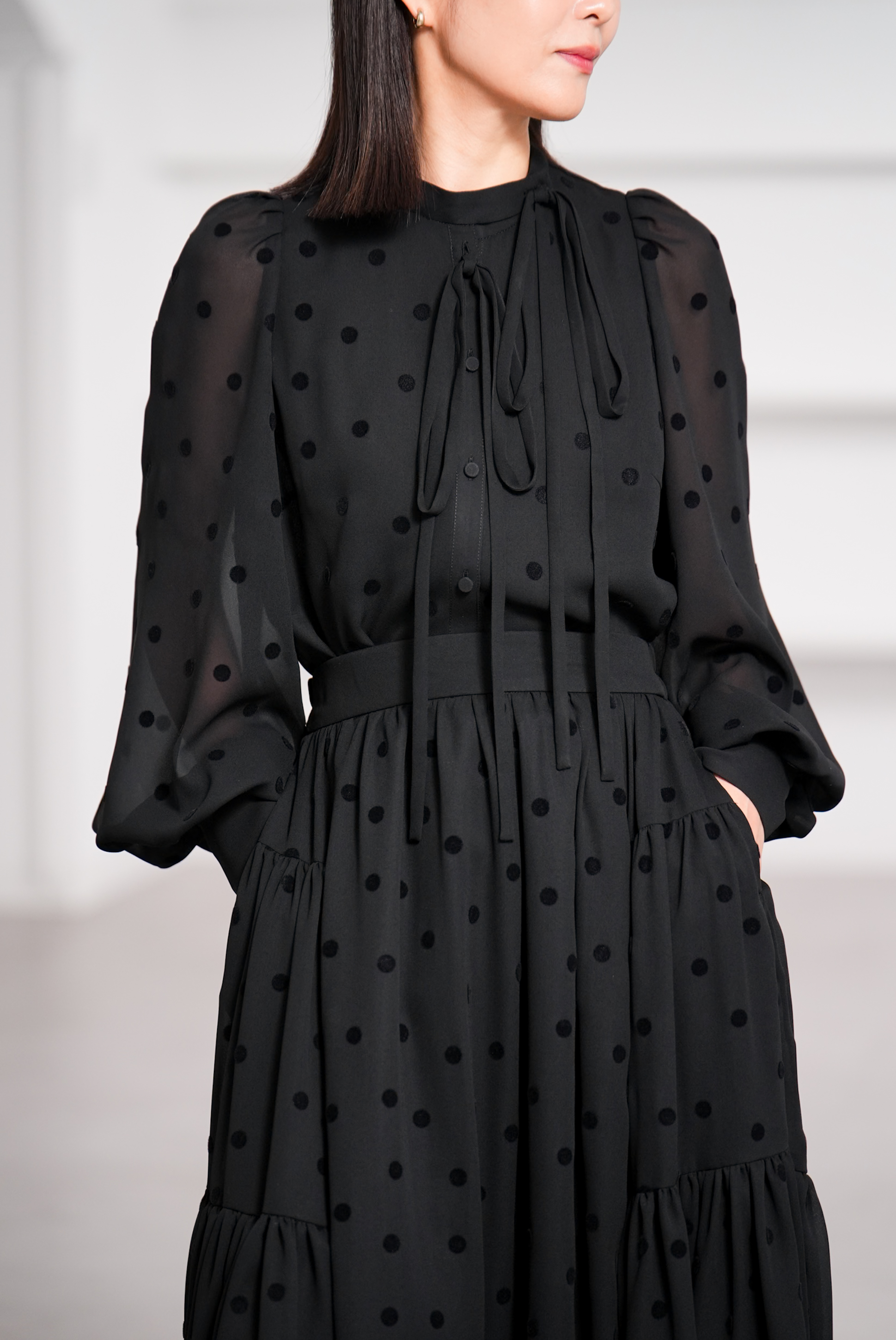 Rosie Mink Dot Blackの画像
