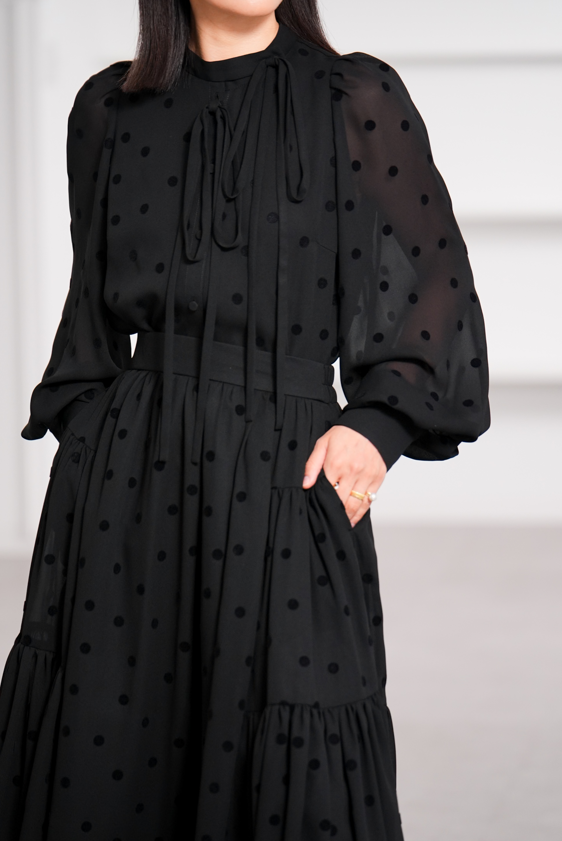 Rosie Mink Dot Blackの画像
