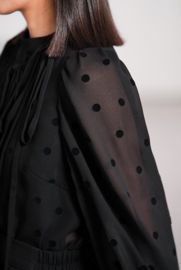 Rosie Mink Dot Blackの画像