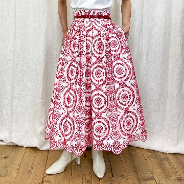 Anna embroidery Red画像