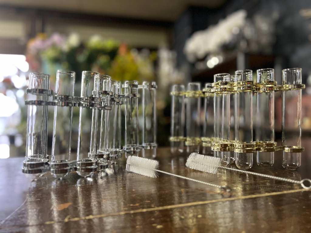  試験管型フラワーベース　　　9連可動式　　の画像