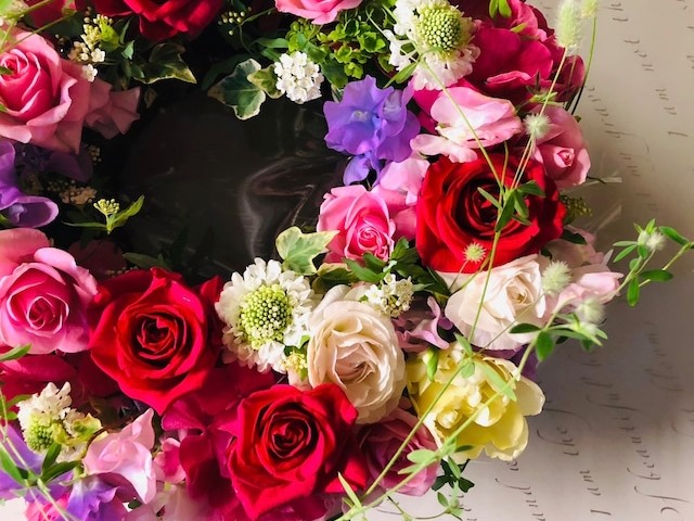 ドーナツ型アレンジメントの画像