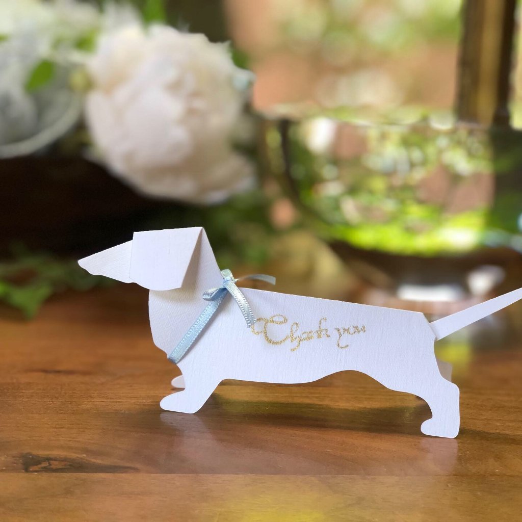 ワンコカード　ミニチュアダックスの画像