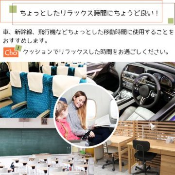 【チョイクッション】持ち運びできるコンパクトクッションです。の画像