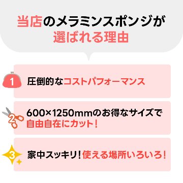 お掃除用メラミンスポンジ【厚み20mm 600 x 1250 1枚】の画像