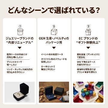 【オーダーメイド】スウェード貼りアクセサリー用スポンジの画像