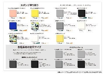【メール便発送】スポンジサンプル帳の画像