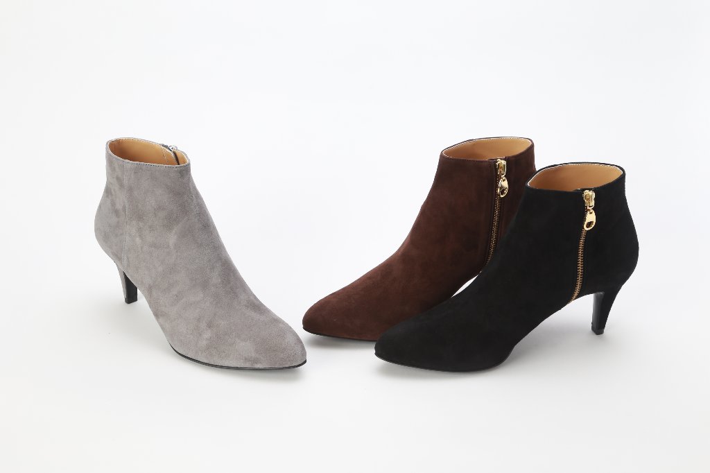 《セール 15％OFF》【再入荷】スウェード調ミドルアンクルブーツの画像