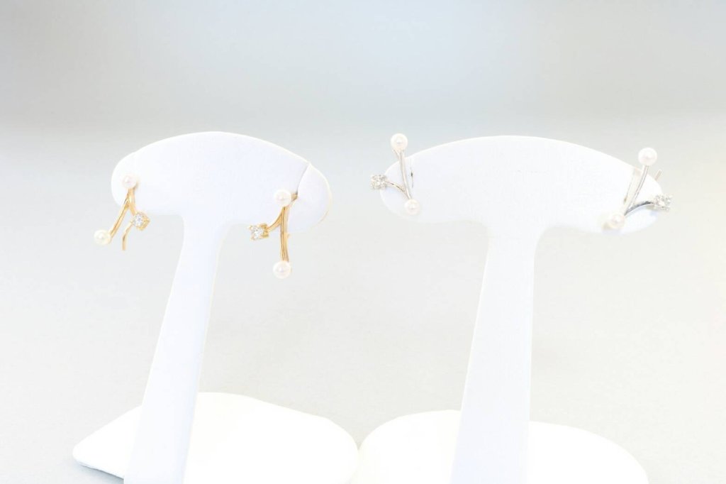  《SALE 20％OFF》2WAYダイヤパールピアスの画像