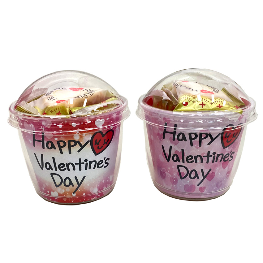 バレンタインミニハートパイカップ72個セットの画像