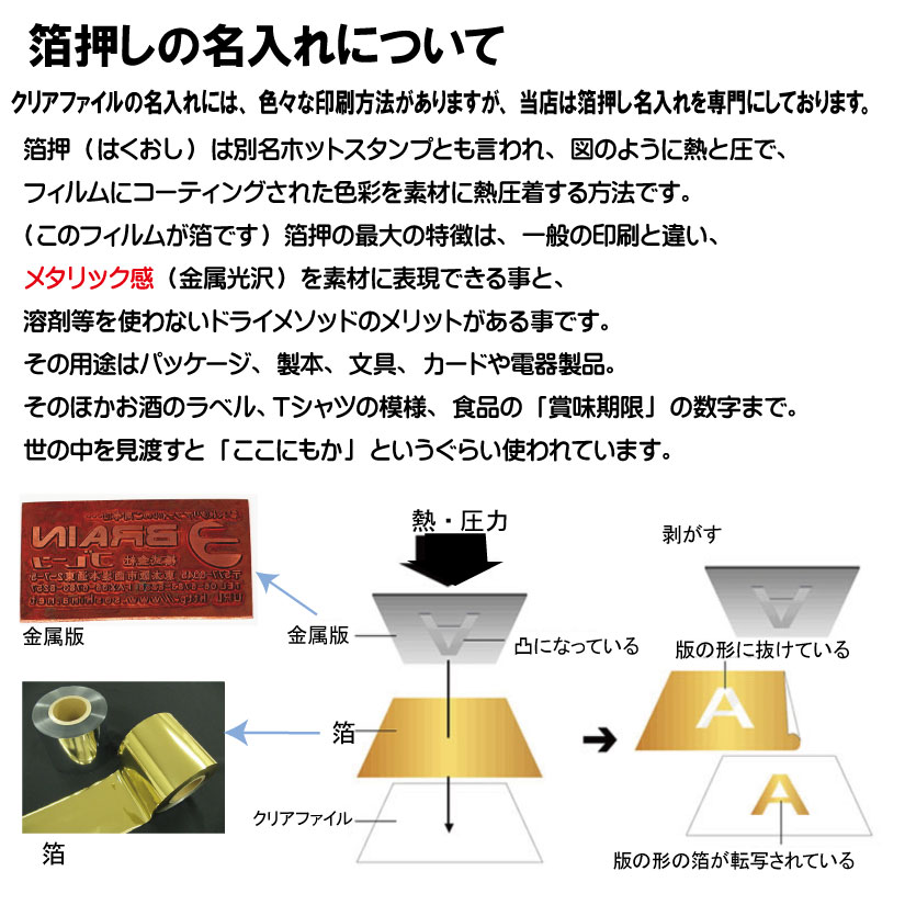 B4クリアファイル 50枚から画像