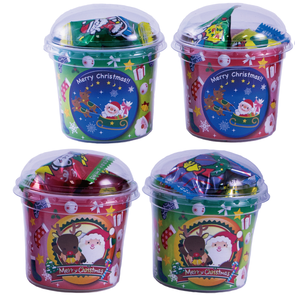 ｸﾘｽﾏｽお菓子ｶｯﾌﾟ72個ｾｯﾄの画像