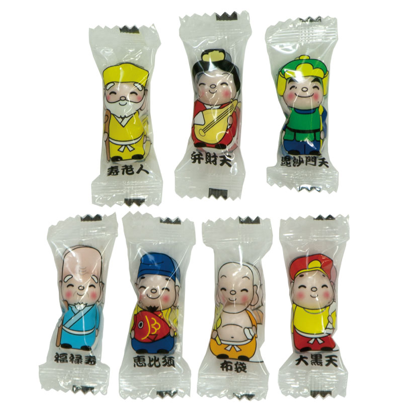 福の神　チョコと飴カップ　72個セットの画像