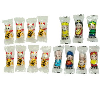 迎春　福の神と招き猫チョコすくいどりの画像