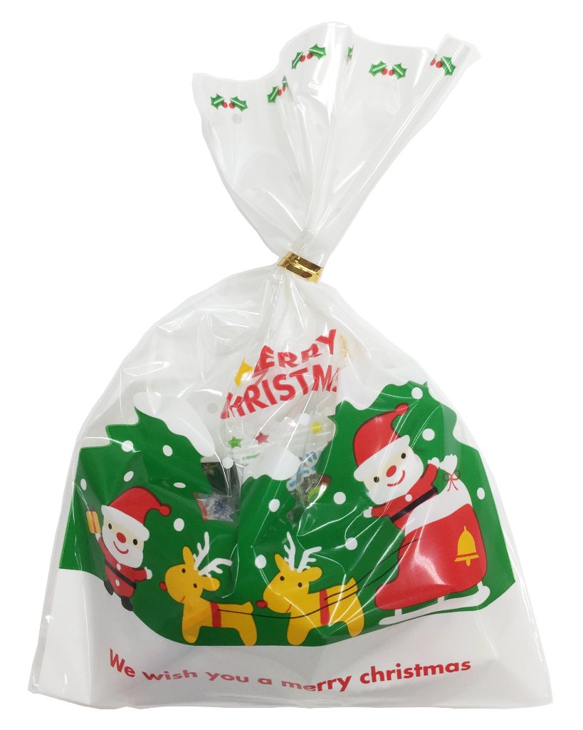 クリスマスお菓子パックM　100個セットの画像