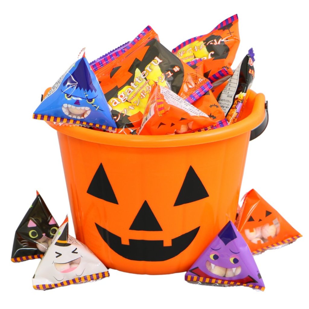 ハロウィン　お菓子バケツの画像