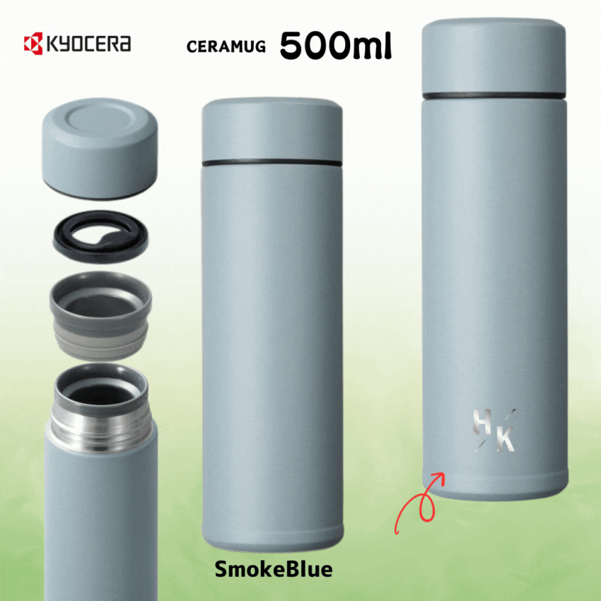 京セラセラマグボトル500mlブルーの画像