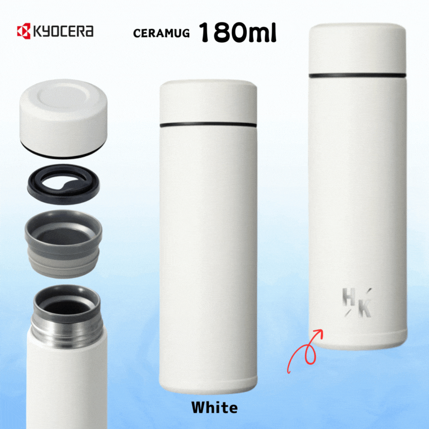 京セラセラマグボトル180㎖ ホワイトの画像