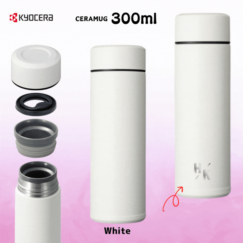 京セラセラマグ ボトル 300mlホワイトの画像