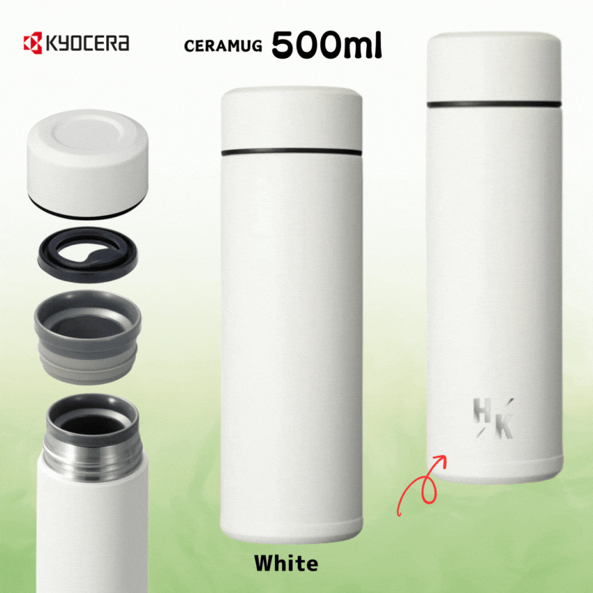 京セラセラマグボトル500mlホワイトの画像