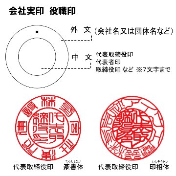 法人印鑑/実印　本柘天丸　18.0ミリの画像