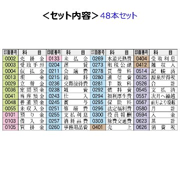 シヤチハタ Xスタンパー科目印 48本セットの画像