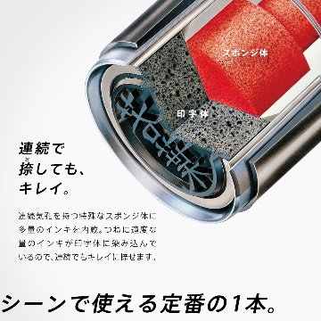シヤチハタ　ネーム６　【別注品】 [印面サイズ]直径6mm [書体]7書体 [インキ色]6色の画像