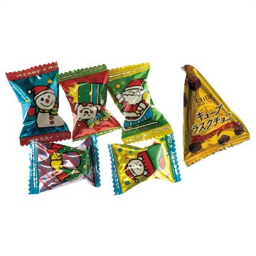 ｸﾘｽﾏｽお菓子ｶｯﾌﾟ72個ｾｯﾄの画像