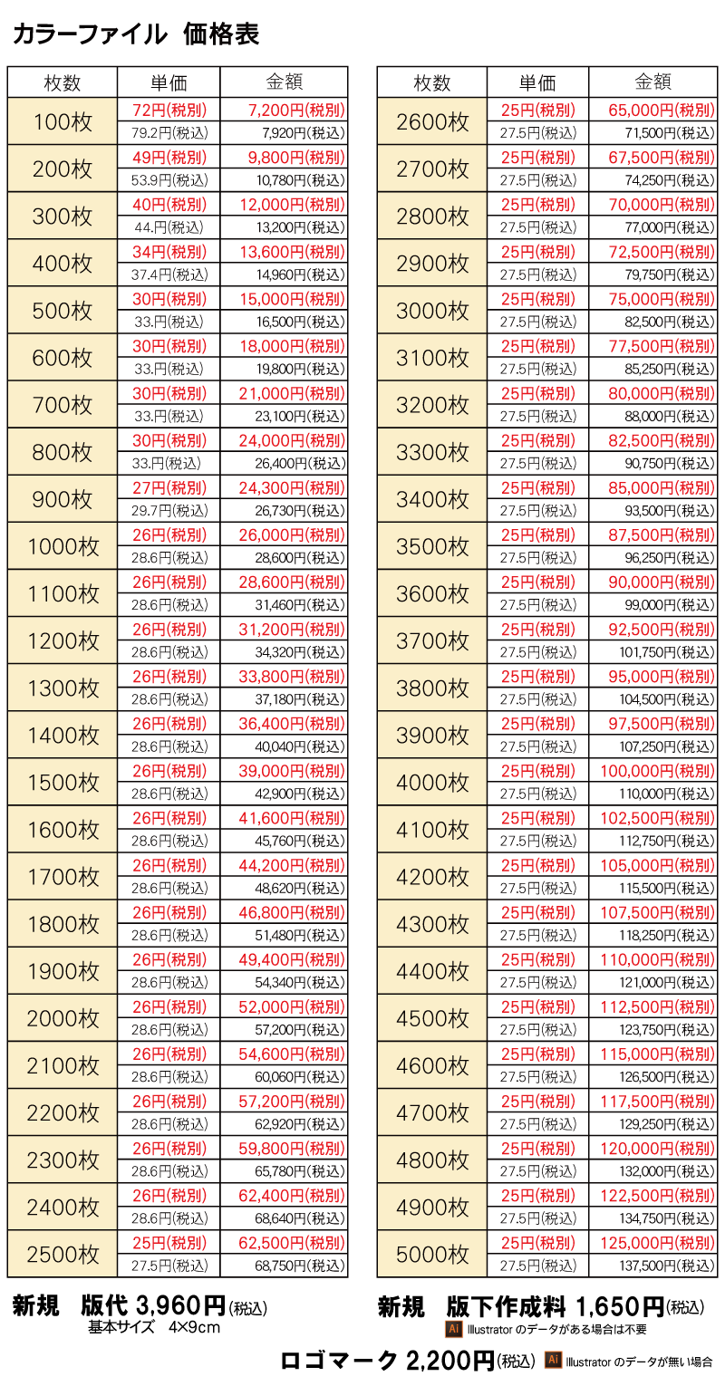 カラー クリアファイル 100枚から｜【粗品の広場】株式会社ブレーン