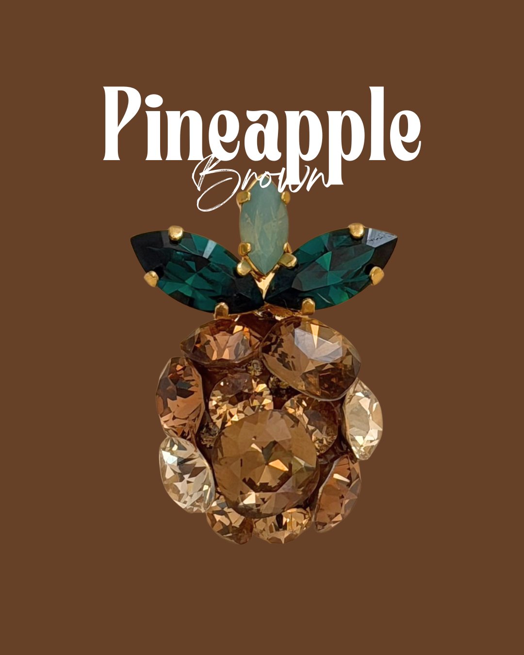 Sf Bijou Pineapple ブローチ(ペンダントトップにも）の画像