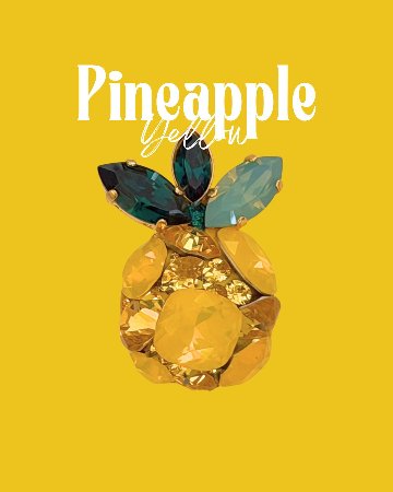 Sf Bijou Pineapple ブローチ(ペンダントトップにも）の画像