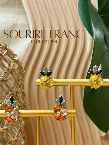 Sf Bijou Pineapple パイナップル ピアスorイヤリング(オリジナルベース)の画像