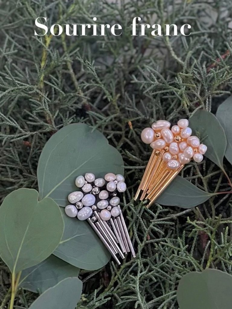 Sf KuRuKuRu flower　ブローチの画像