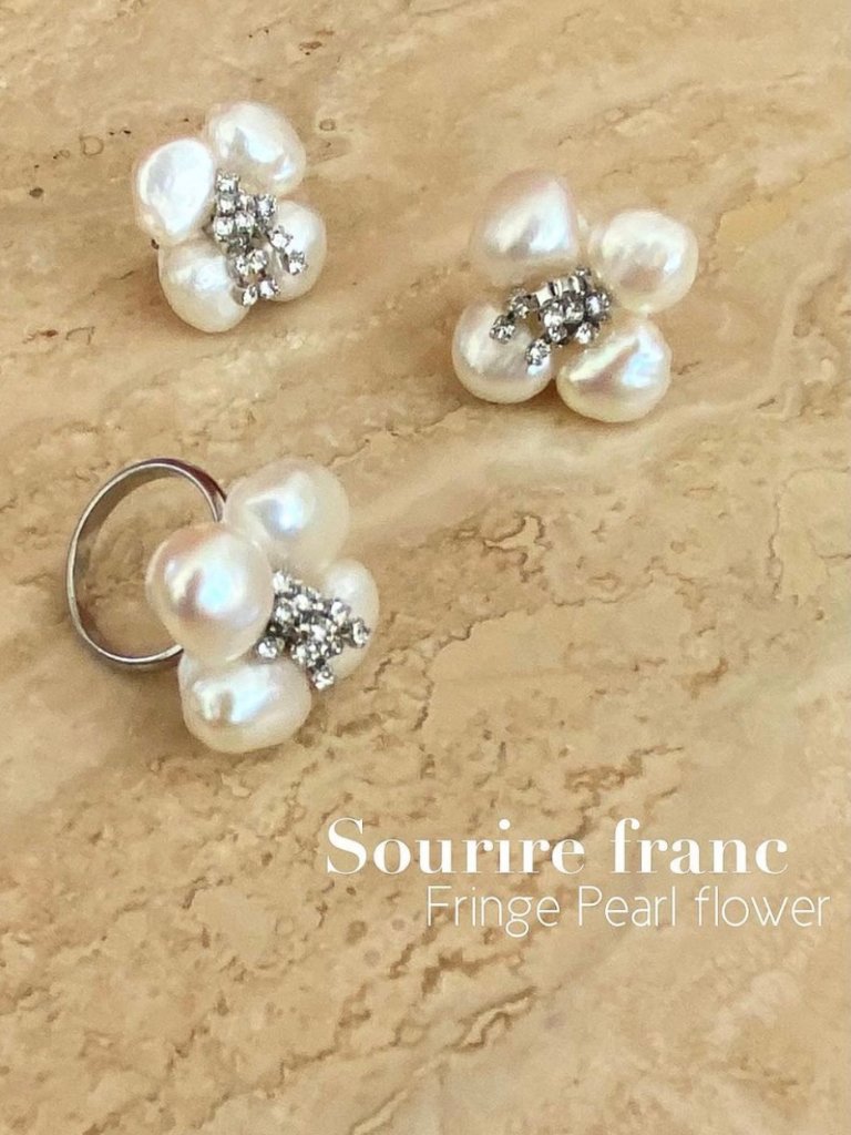 Sf Fringe pearl flower フリンジフラワー(パール)の画像