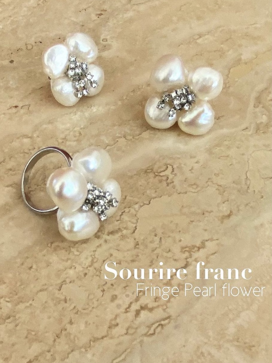 Sf Fringe pearl flower フリンジフラワー(パール)の画像