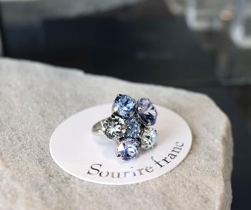 Sf Bijou fleur ビジューフラワー ブルーグラデーションの画像