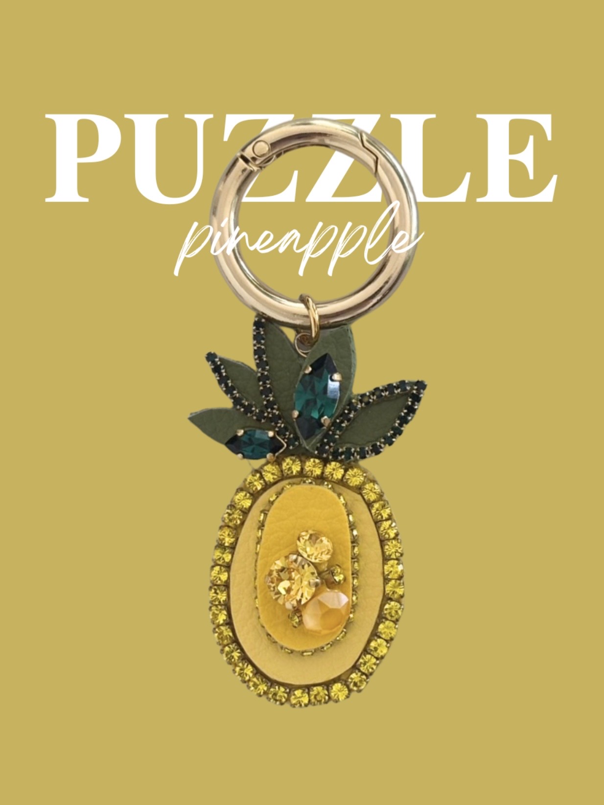 Puzzle pineappleチャームの画像