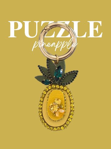 Puzzle pineappleチャームの画像