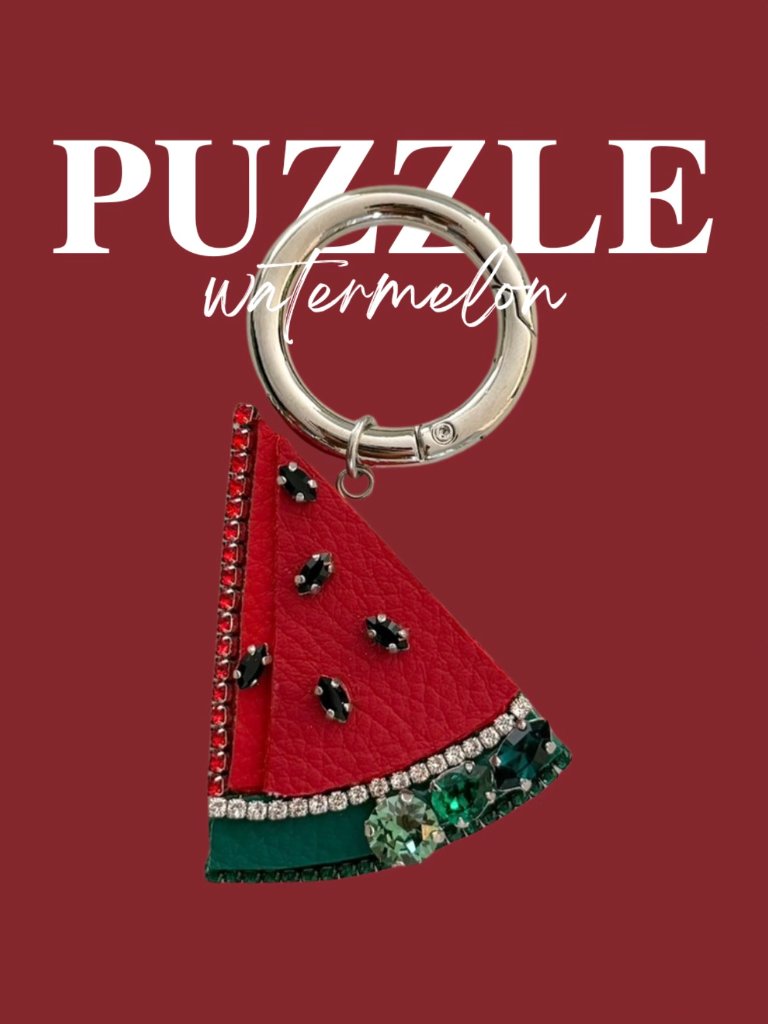Puzzle watermelonチャームの画像