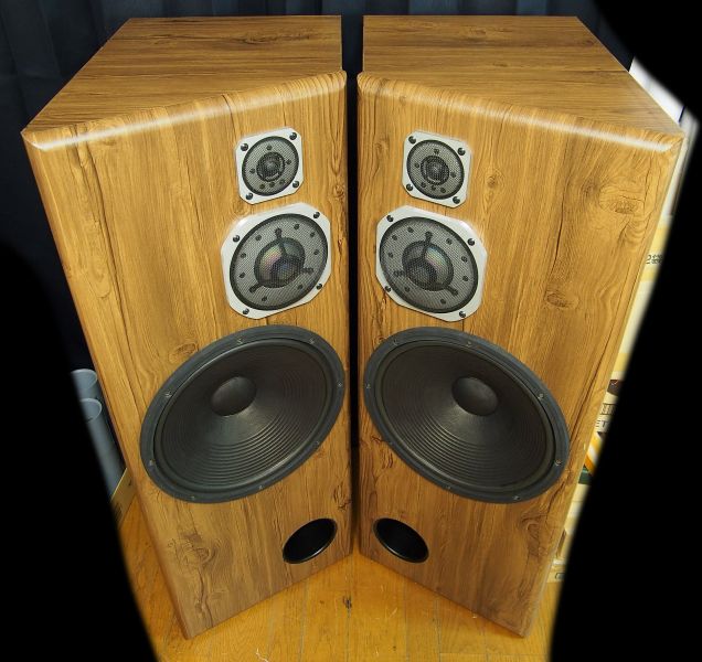 外装選択式☆台形☆3Wayバスレフ型自作スピーカー☆Fostex MW401