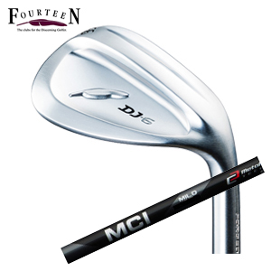 フォーティーン DJ-6 ニッケルクロムメッキ・パールサテン仕上げ MCI SOLID/MILD MC 105 WEDGE フジクラ社製 FOURTEEN 特注カスタムの画像