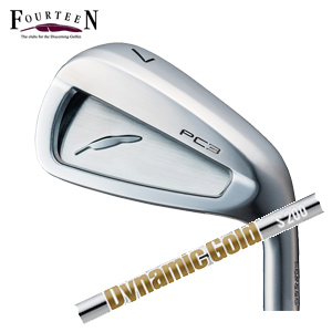 フォーティーン PC3 ('24) ニッケルクロムメッキ仕上げ #7～PW 4本組 ダイナミックゴールドHT FOURTEEN 2024年5月17日発売 特注カスタムの画像