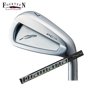 フォーティーン PC3 ('24) ニッケルクロムメッキ仕上げ #7～PW 4本組 Diamana Thump Iron ディアマナサンプ FOURTEEN 2024年5月17日発売 特注カスタムの画像