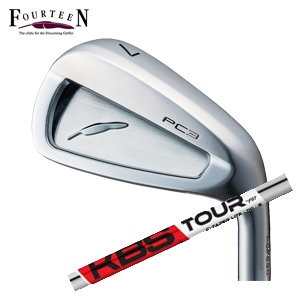 フォーティーン PC3 ('24) ニッケルクロムメッキ仕上げ #7～PW 4本組 KBS C-TAPER LITE シーテーパーライト FOURTEEN 2024年5月17日発売 特注カスタムの画像