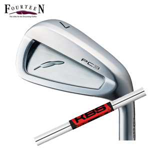 フォーティーン PC3 ('24) ニッケルクロムメッキ仕上げ #7～PW 4本組 KBS TOUR KBSツアー FST社製 FOURTEEN 2024年5月17日発売 特注カスタムの画像