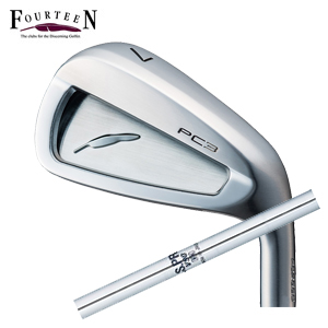 フォーティーン PC3 ('24) ニッケルクロムメッキ仕上げ #7～PW 4本組 N.S.PRO V90 日本シャフト社製 FOURTEEN 2024年5月17日発売 特注カスタムの画像